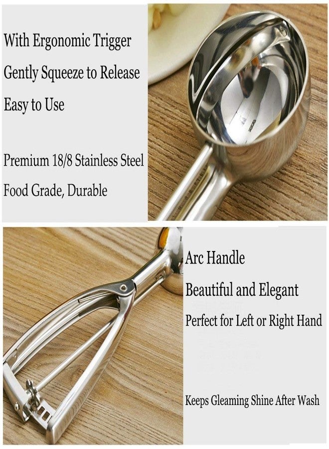 FosCadit Easy Handheld Multi Use Stainless Steel Ice Cream Serving Spoon Scooper - Image 4